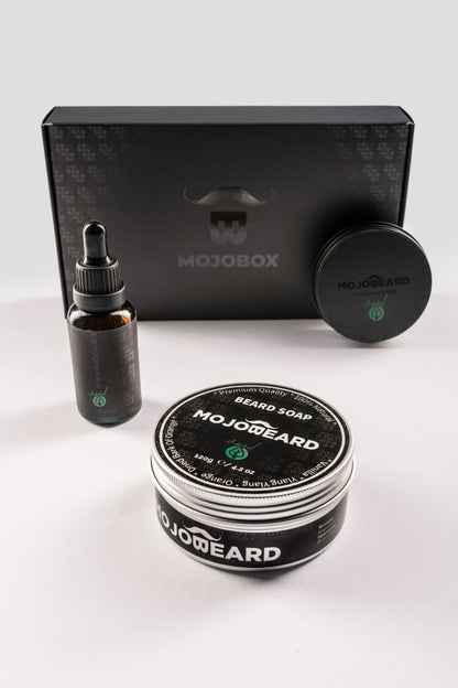 MOJO Full Beard Care Set WOOD